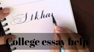 College essay help