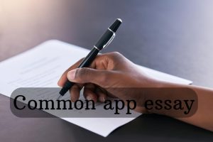 Common app essay