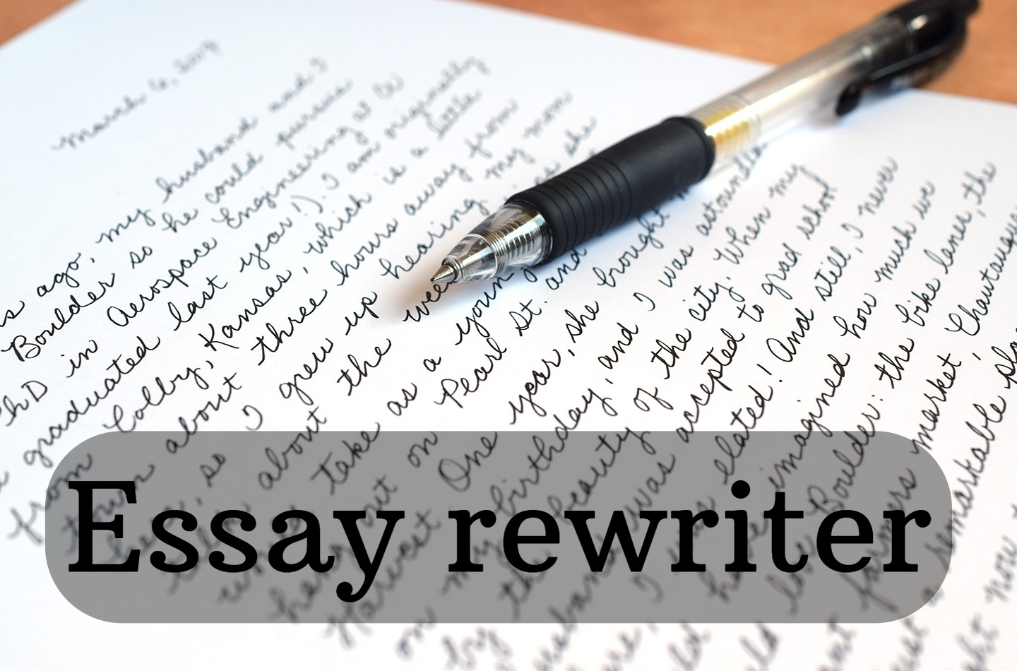 Essay rewriter