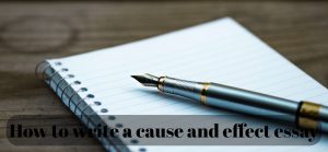 How to write a cause and effect essay